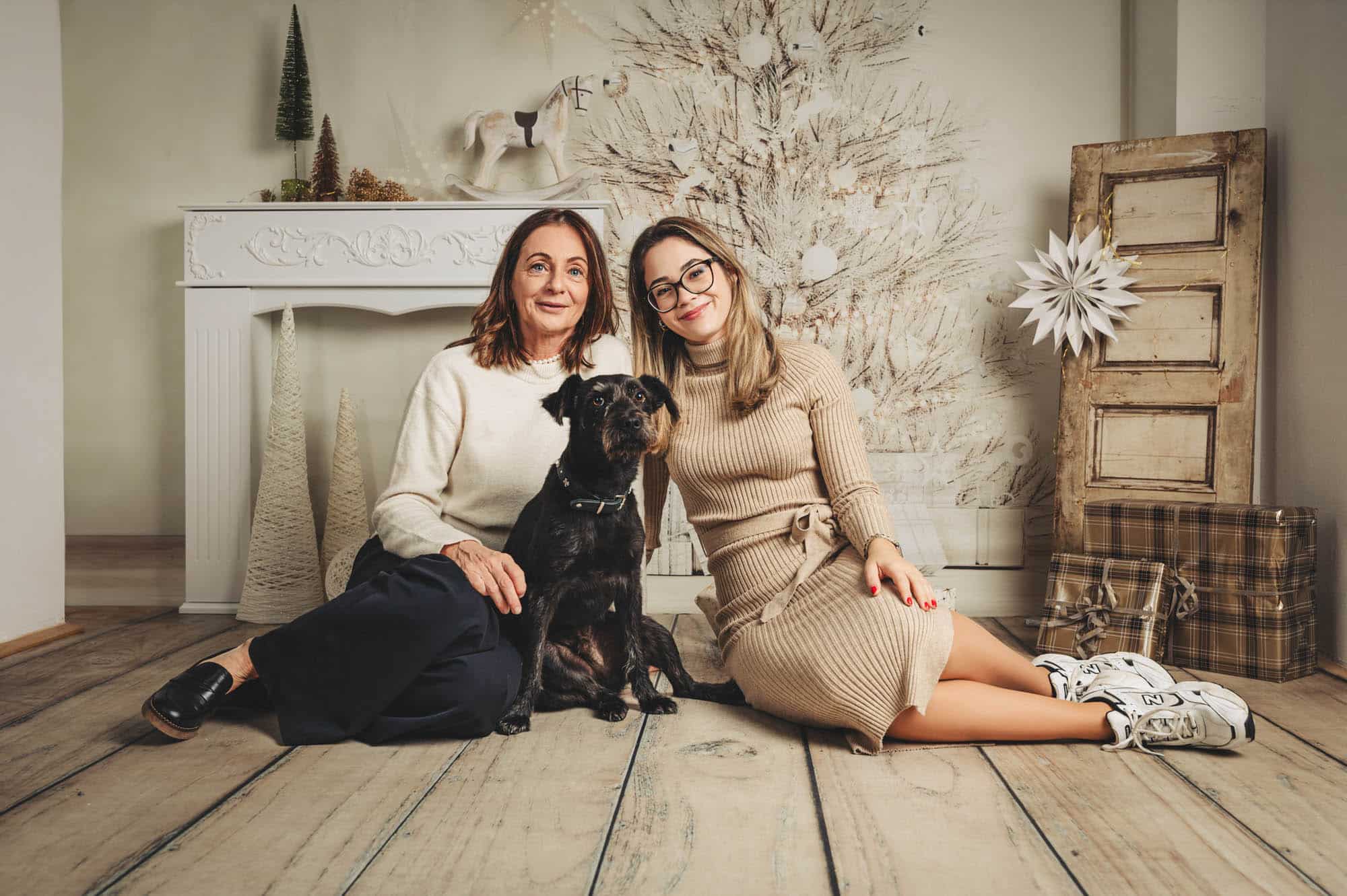 Weihnachtsshooting mit Hund